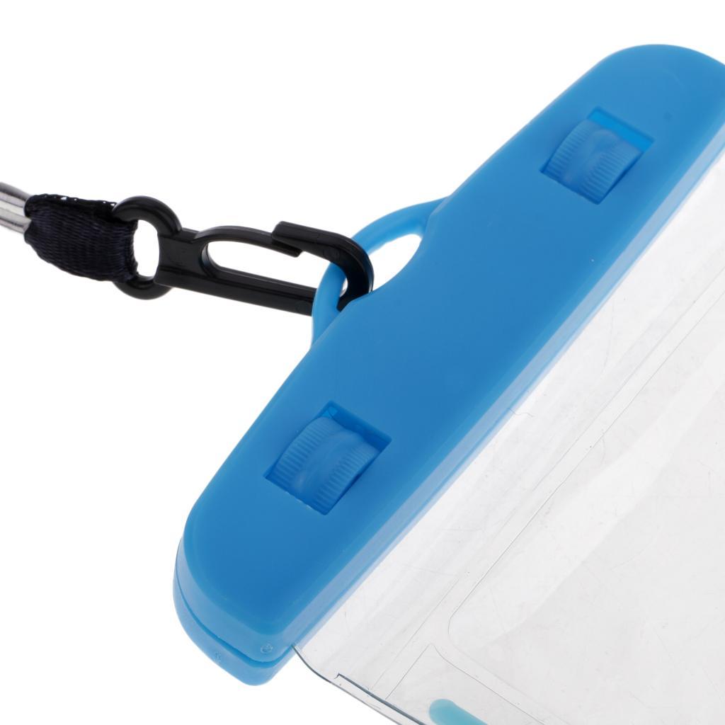 3xUnderwater Waterproof Cell Phone Pouch Dry Bag Case Cover Touchscreen Blue