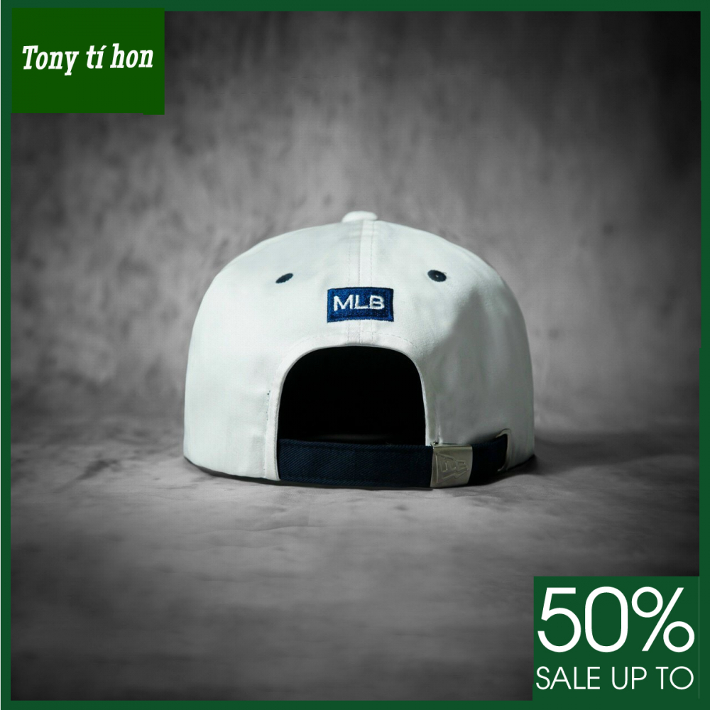 Tony tí hon - Mũ/nón kết lưỡi trai Snapback YK trắng phối logo xanh