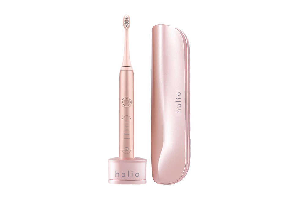 Combo Máy tăm nước cầm tay Halio Professional Cordless Oral Irrigator và Bàn chải đánh răng điện Sonic Whitening Toothbrush - Rose Gold