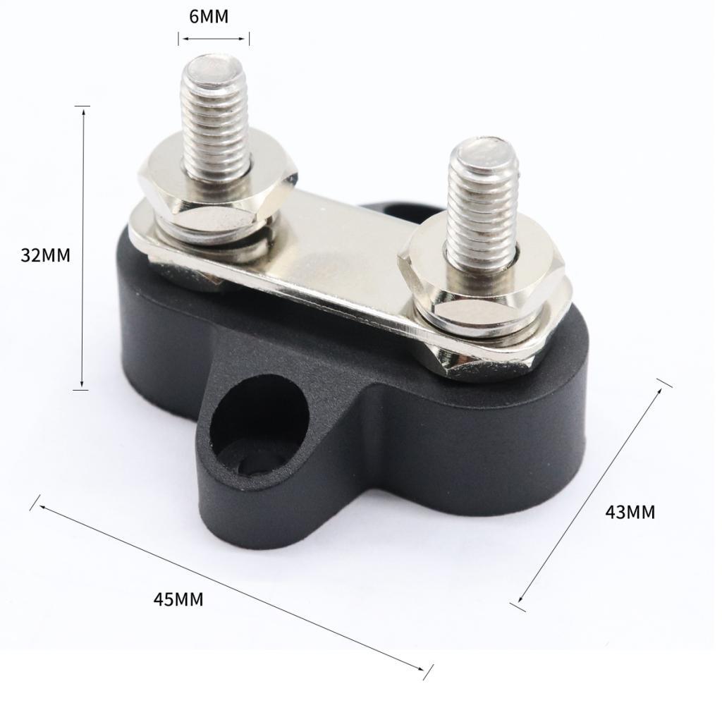 4x Bus Bar Power Terminal Block Negative M6 Positive Power Distribution Stud