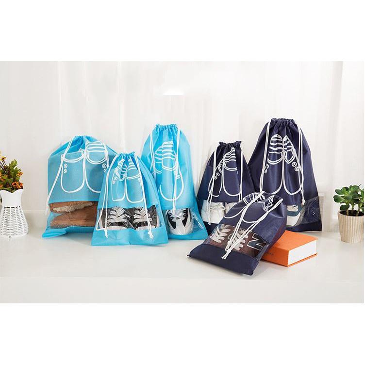Túi Đựng Giày Hoạ Tiết Chống Bẩn Đi Du Lịch Tiện Lợi Bảo Vệ Giày