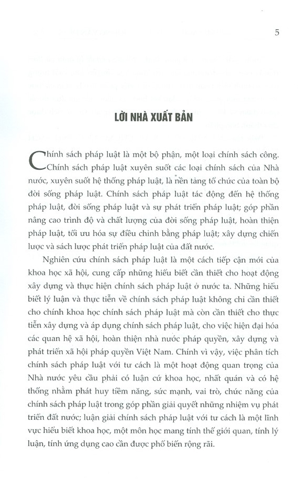 Chính Sách Pháp Luật - Những Vấn Đề Lý Luận Và Thực Tiễn