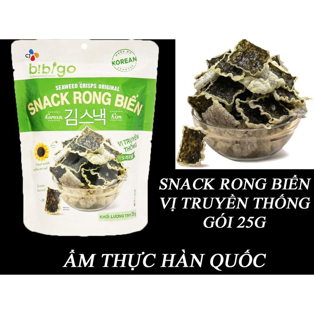 Snack rong biển vị truyển thống Bibigo gói 25g