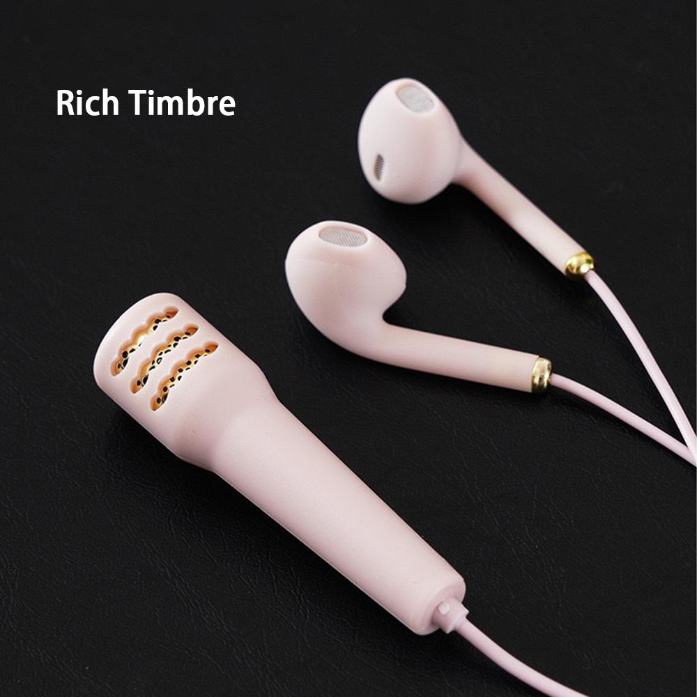 Tai nghe cá nhân-Karaoke Mini Di động Mega Bass KTV với Microhone để phát sóng trực tiếp