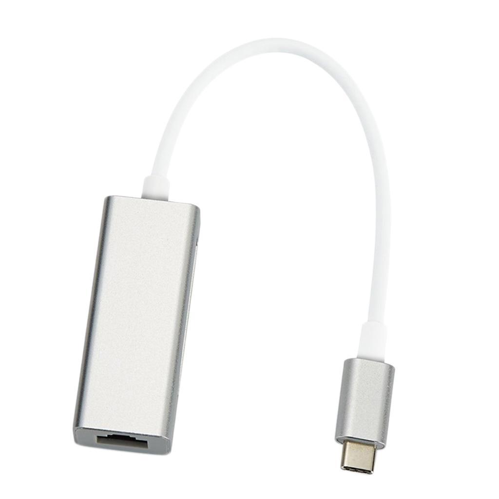 USB 2.0 Connector USB Type C to 100Mbps Gigabit LAN  Port Hub Adapter