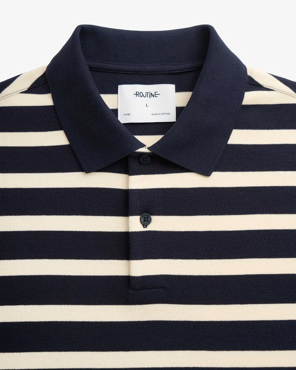 Áo polo nam sọc ngang Form Fitted - RT 10S25POL027 | ROUTINE CÀ MAU