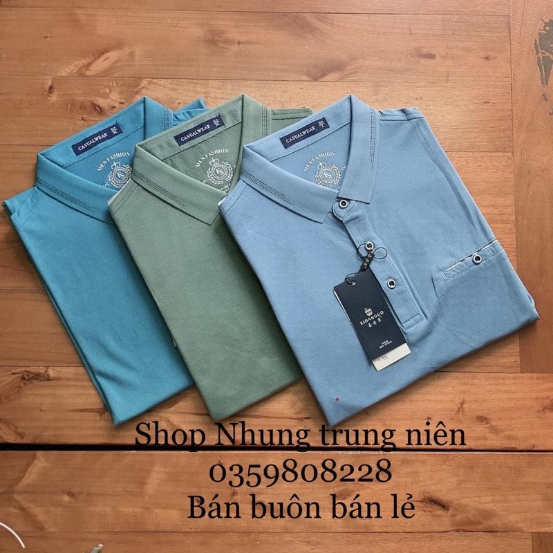 Áo thun cộc tay nam trung niên 35-65 tuổi chất cực đẹp màu sắc nhã nhặn