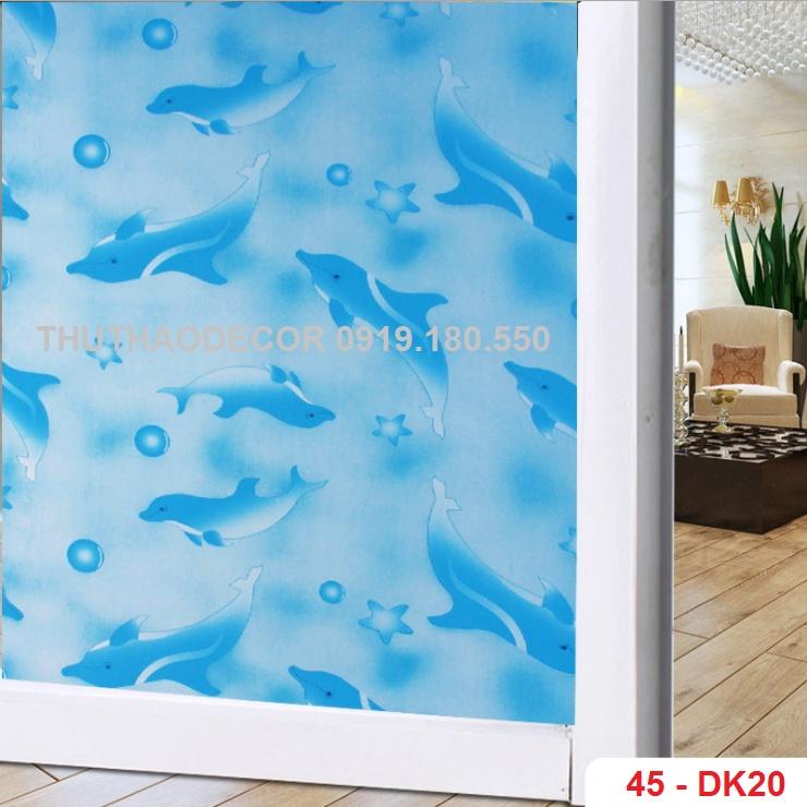 DECAL DÁN KÍNH MỜ SẴN KEO - BÁN THEO 1M TỚI