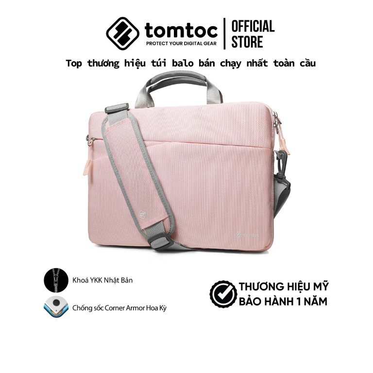 Túi Xách TOMTOC USA Messenger Bags Laptop 13 A45 - Hàng chính hãng - Pink - macbook airpro 13