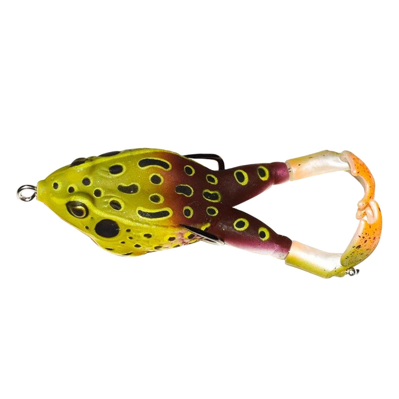 Frog Soft Silicone Baits Shad Fishing Lures Fishing Tackle, Artificial Prop Trolling Lure, Fishing Frog Lures Jigging for Trout Pike Accessory