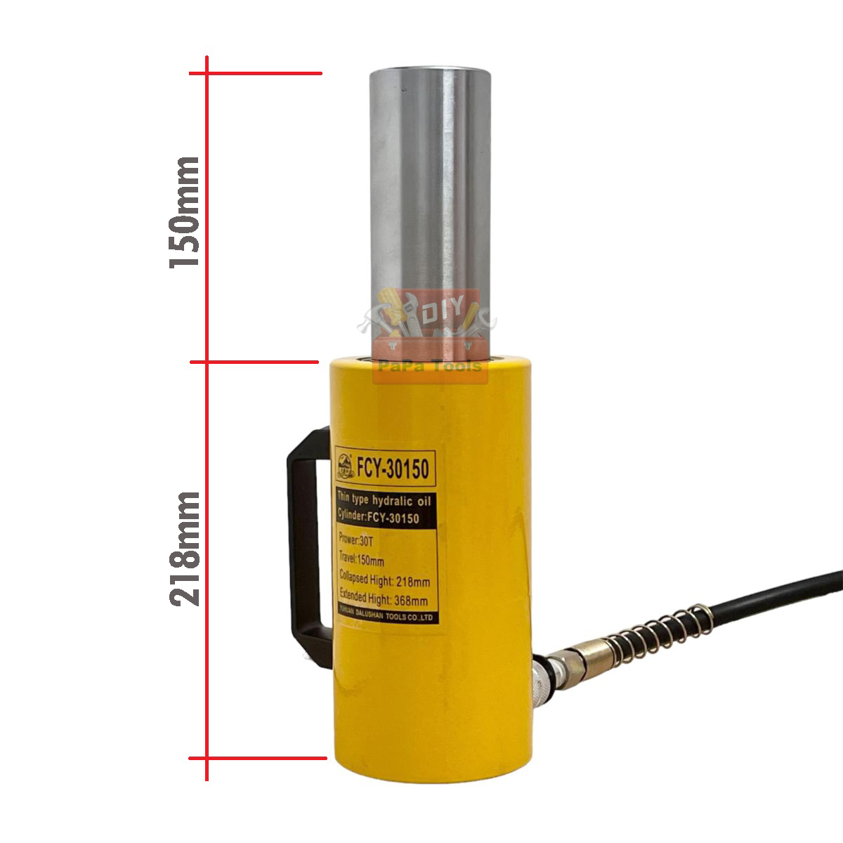 Kích Thủy Lực 30 Tấn FCY-30150 – Hành Trình 150mm, Áp Lực Cao, Nâng Hạ Công Nghiệp