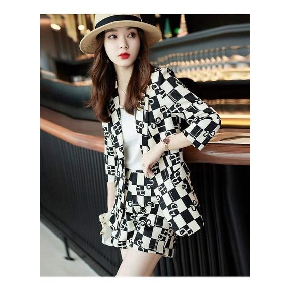 SÉT BỘ VEST HOẠ TIẾT CARO