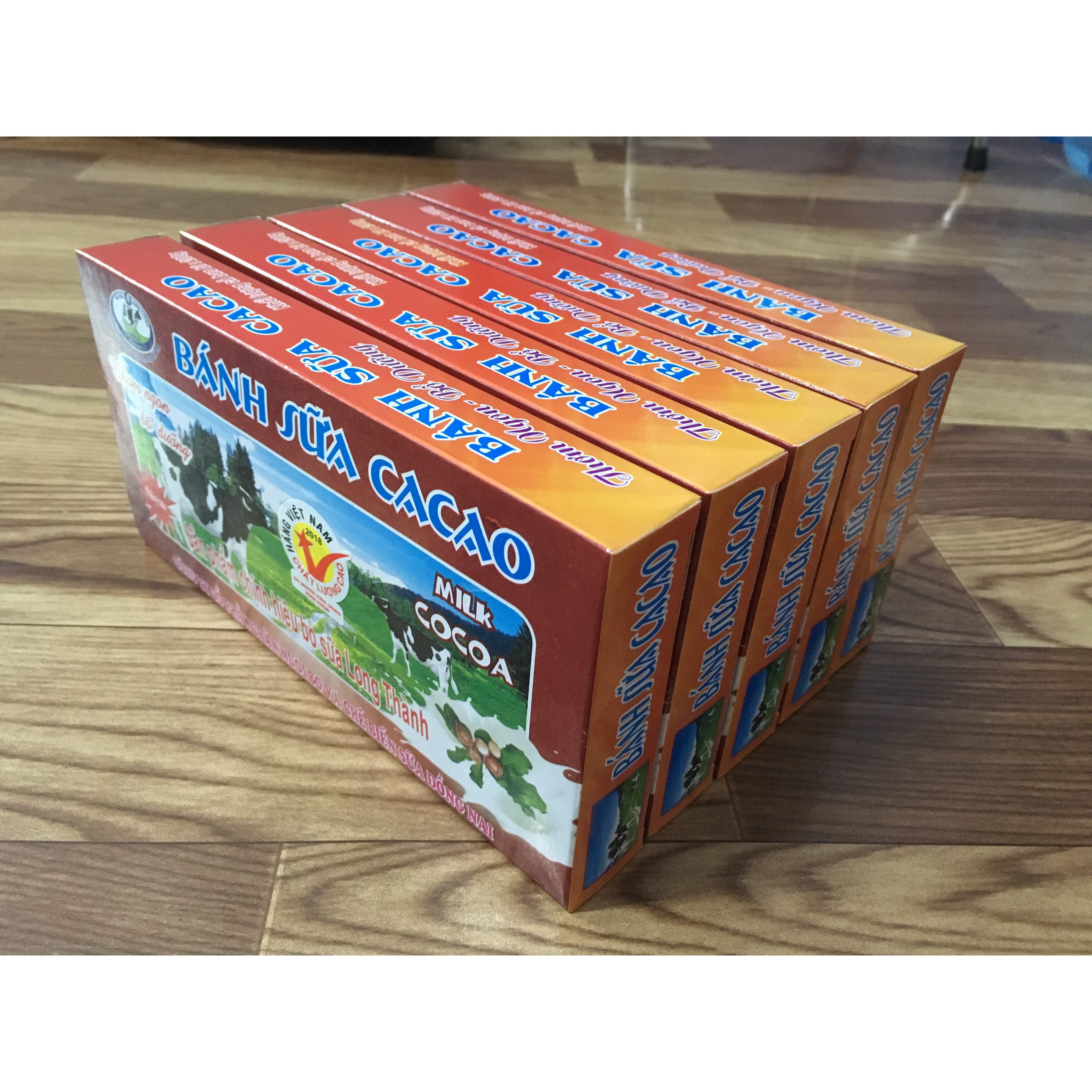 Combo 5+1 Bánh sữa Cacao Long Thành Premium
