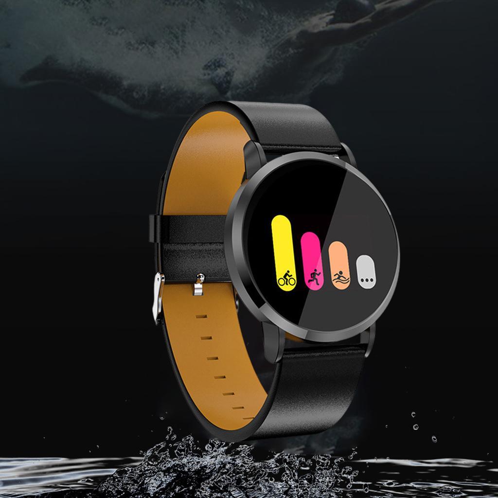 Many Sports Modes Pedometer Smartwatch for Black Strap