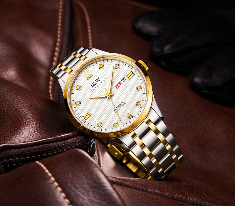 Đồng hồ nam chính hãng IW CARNIVAL IW651G-1 Kính sapphire ,chống xước ,Chống nước 50m ,Bảo hành 24 tháng,Máy cơ (Automatic),dây kim loại thép không gỉ 316L, thiết kế đơn giản dễ đeo