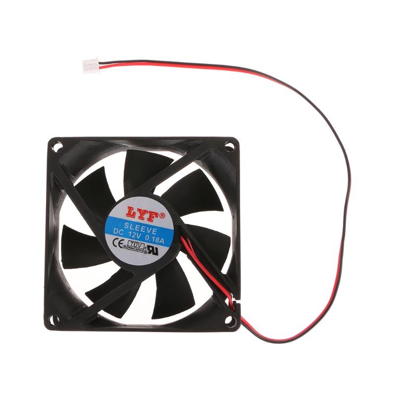 Quạt Tản Nhiệt Không Chổi Than 12v 2-pin 80x80 X 25mm Cho Cpu Pc 8025