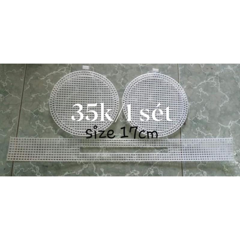 Cavas tròn lỗ to size 17cm