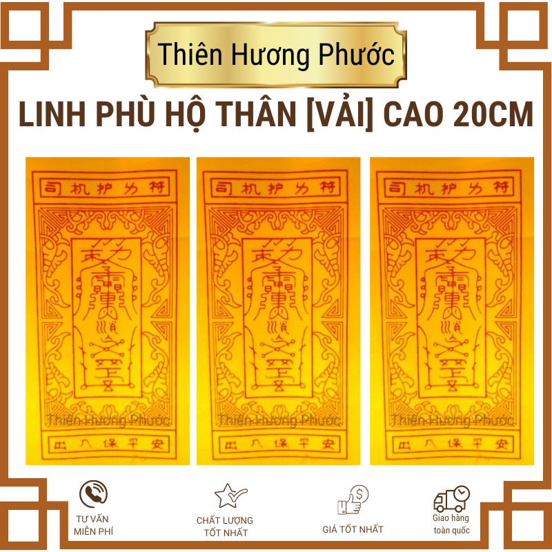 Linh phù tiêu tai trừ tà nạp phước cao 20cm