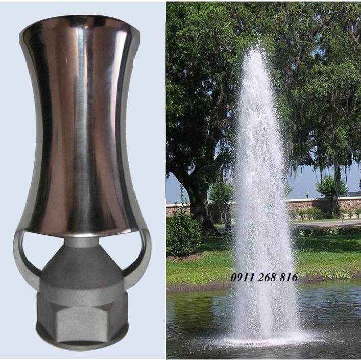 Đầu Phun Nước Hình Cây Thông Phi INOX 21mm