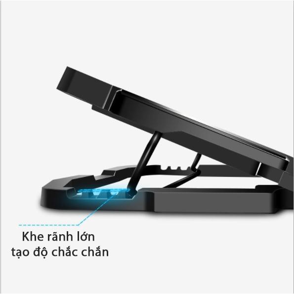 Đế tản nhiệt Laptop Coputa quạt tản nhiệt làm mát cao cấp 6 cấp độ