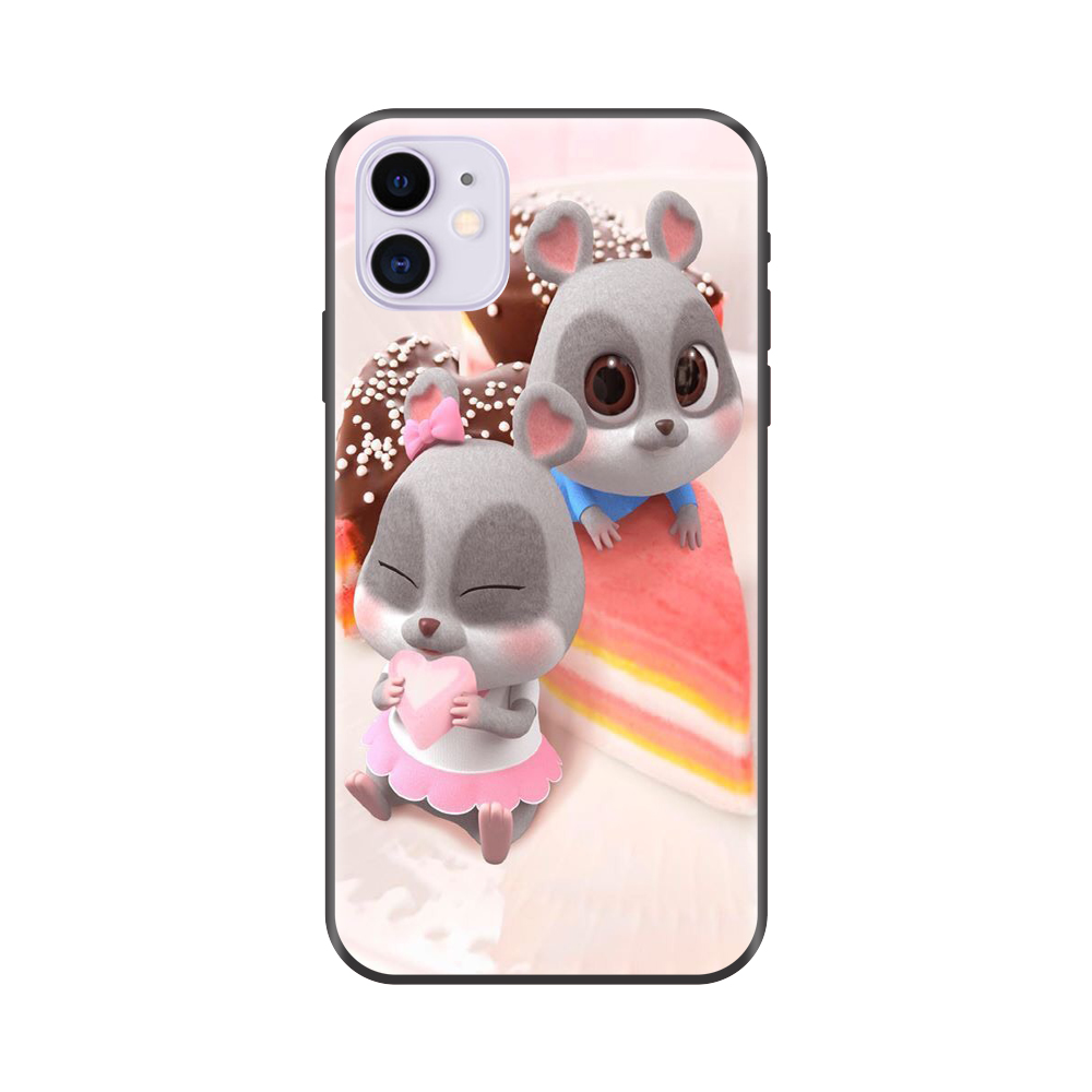 Ốp lưng TPU viền dẻo cho điện thoại IPHONE 11 Hình Chuột Tết 2020 Mẫu 10