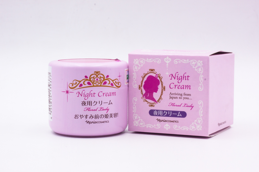 Kem Dưỡng Ban Đêm Làm Sáng Da, Ngăn Ngừa Sạm Nám Naris Cosmetic Floral Lady Night Cream (49g) – Hàng Chính Hãng