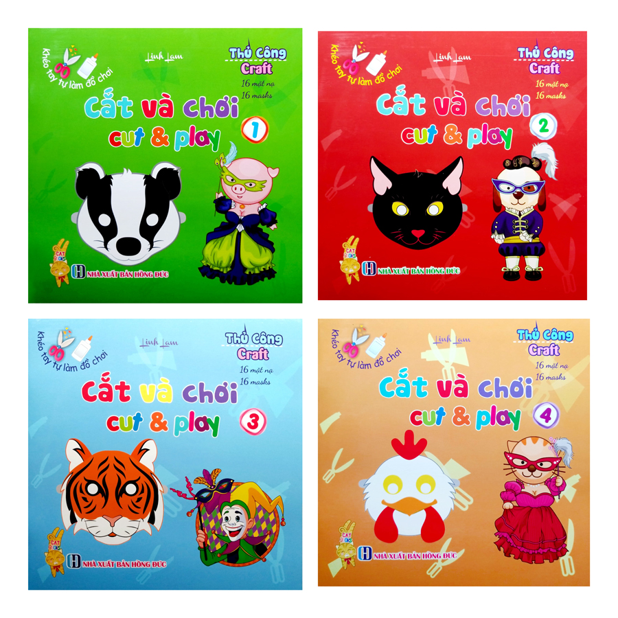 Combo Khéo Tay Tự Làm Đồ Chơi :Cắt Và Chơi