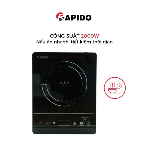 Bếp hồng ngoại đơn Rapido RC2000ES - Hàng chính hãng