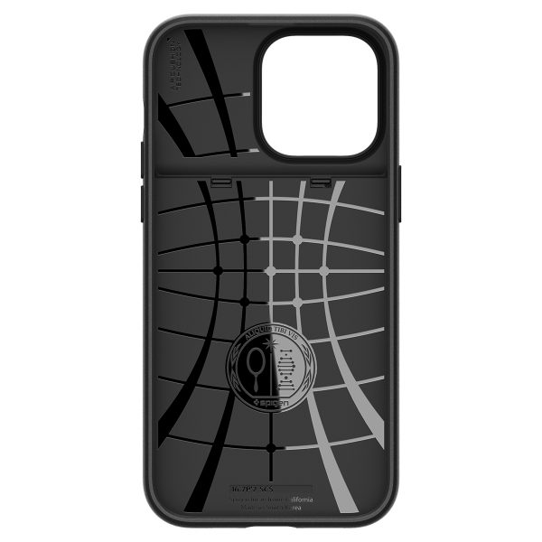 Ốp lưng Spigen Slim Armor CS Black cho iPhone 14 Pro Max - Thiết kế mỏng nhẹ, tích hợp ví, chống sốc, chống bẩn, viền camera cao - Hàng chính hãng