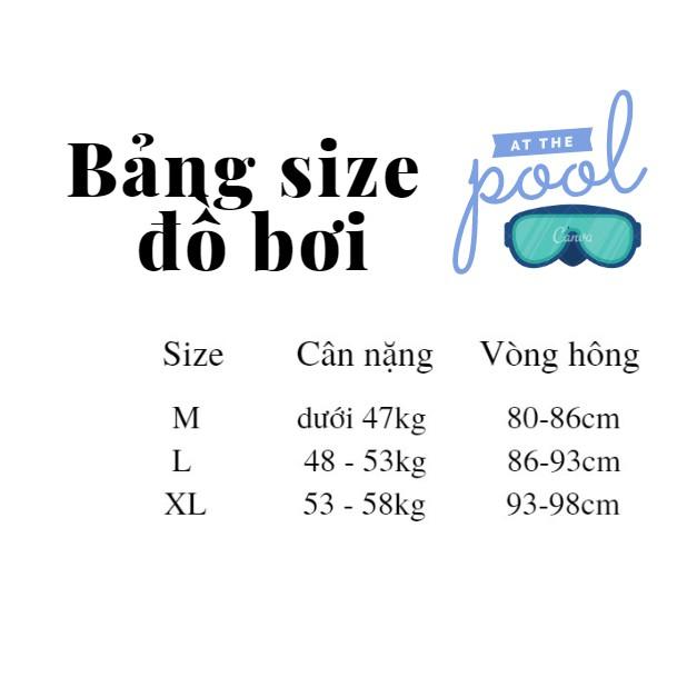 Bộ bơi đi tắm biển nữ Bikini 1 mảnh (Set 2 đồ Áo liền quần) Ren HE18006 II VIỆT NAM