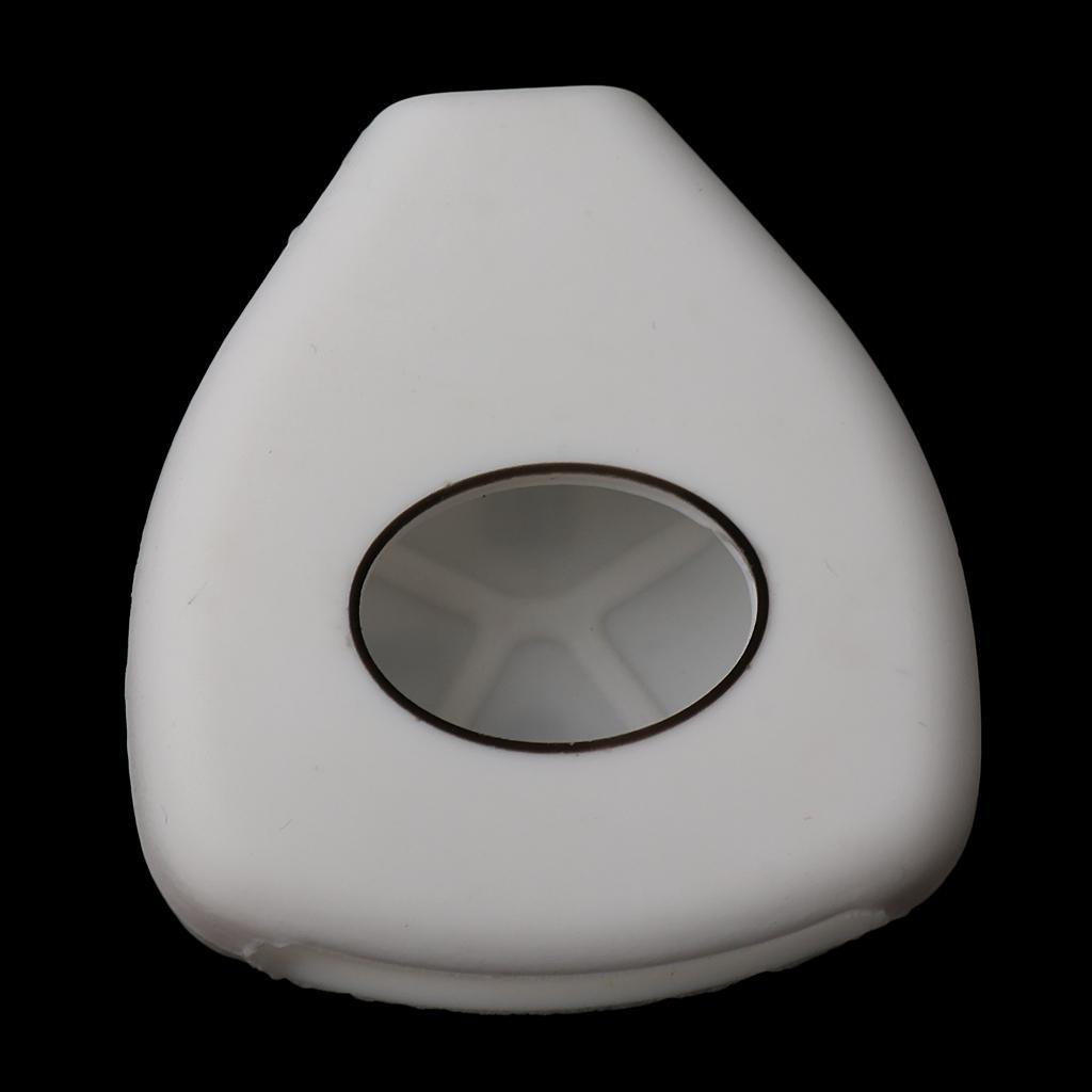 2 Pieces White Car Key Case Shell Protector Silicone for