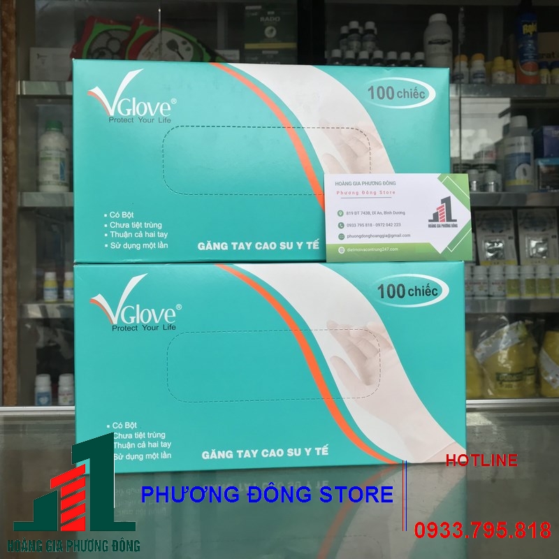 Găng tay y tế có bột V glove