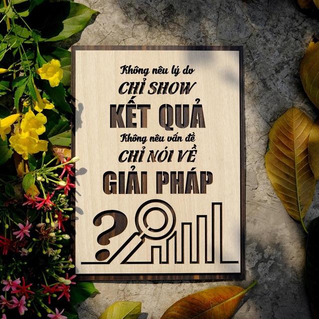 Tranh Slogan tạo động lực treo tường trang trí phòng khách hiện đại TBIG006