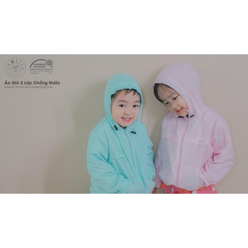 ÁO GIÓ 2 LỚP CHỐNG NƯỚC HRNEE (SIZE 12-18M ĐẾN 3-4Y