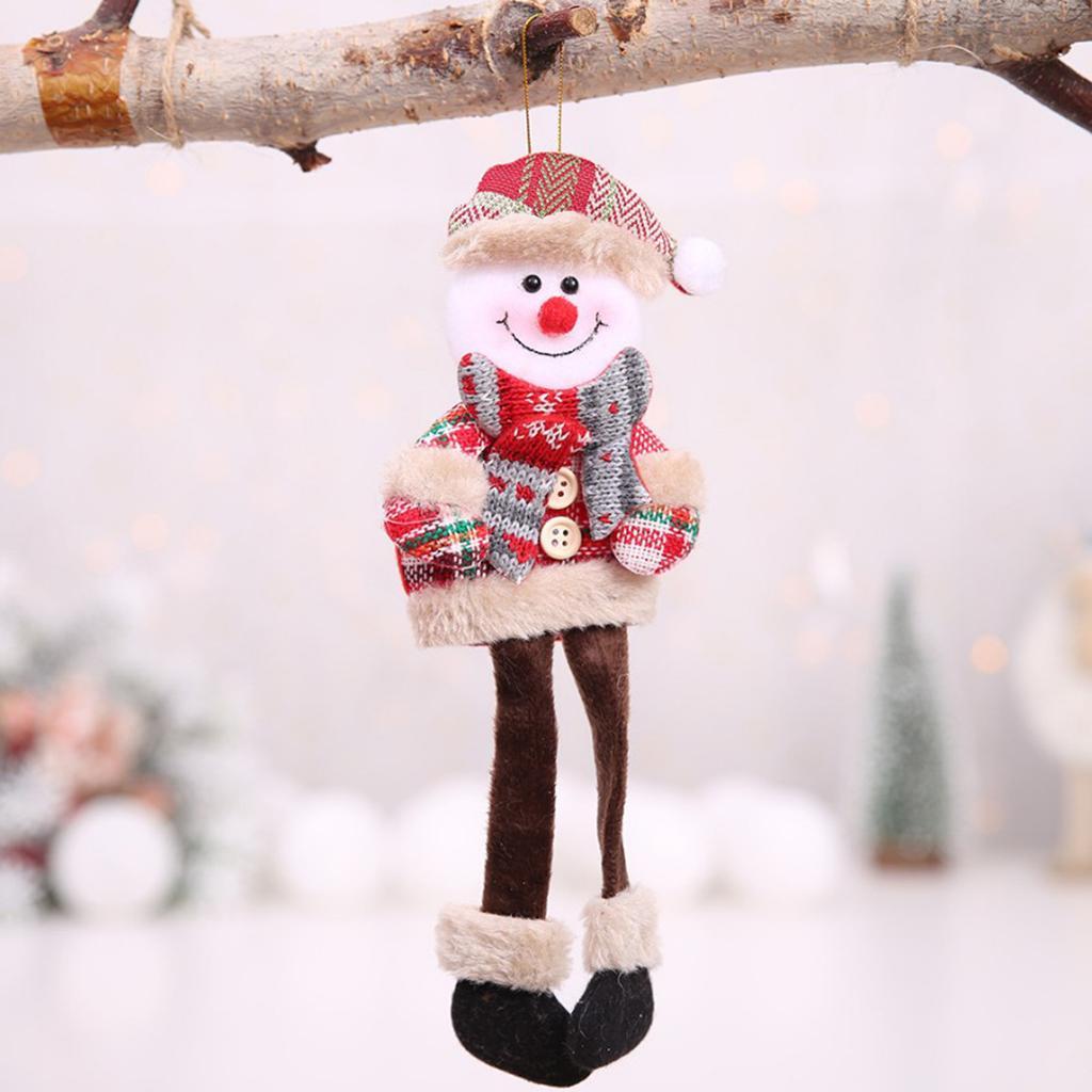 Christmas Holiday Decoration Long Leg Plush Doll Christmas Ornaments