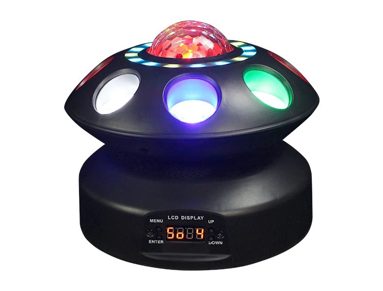 ĐÈN NẤM ĐĨA BAY UFO - ĐÈN SÂN KHẤU - ĐÈN LED XOAY 7 MÀU