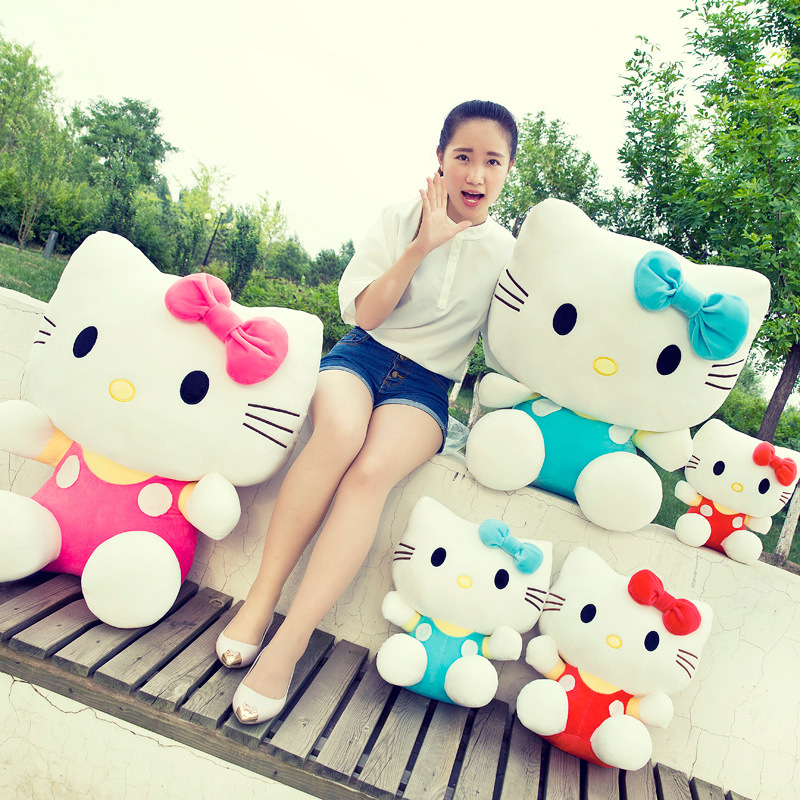 Gấu Bông Mèo Kitty Dễ Thương Cho Bé (20cm---&gt;50cm) Hàng Xịn Cao Cấp, An Toàn Cho Trẻ Nhỏ