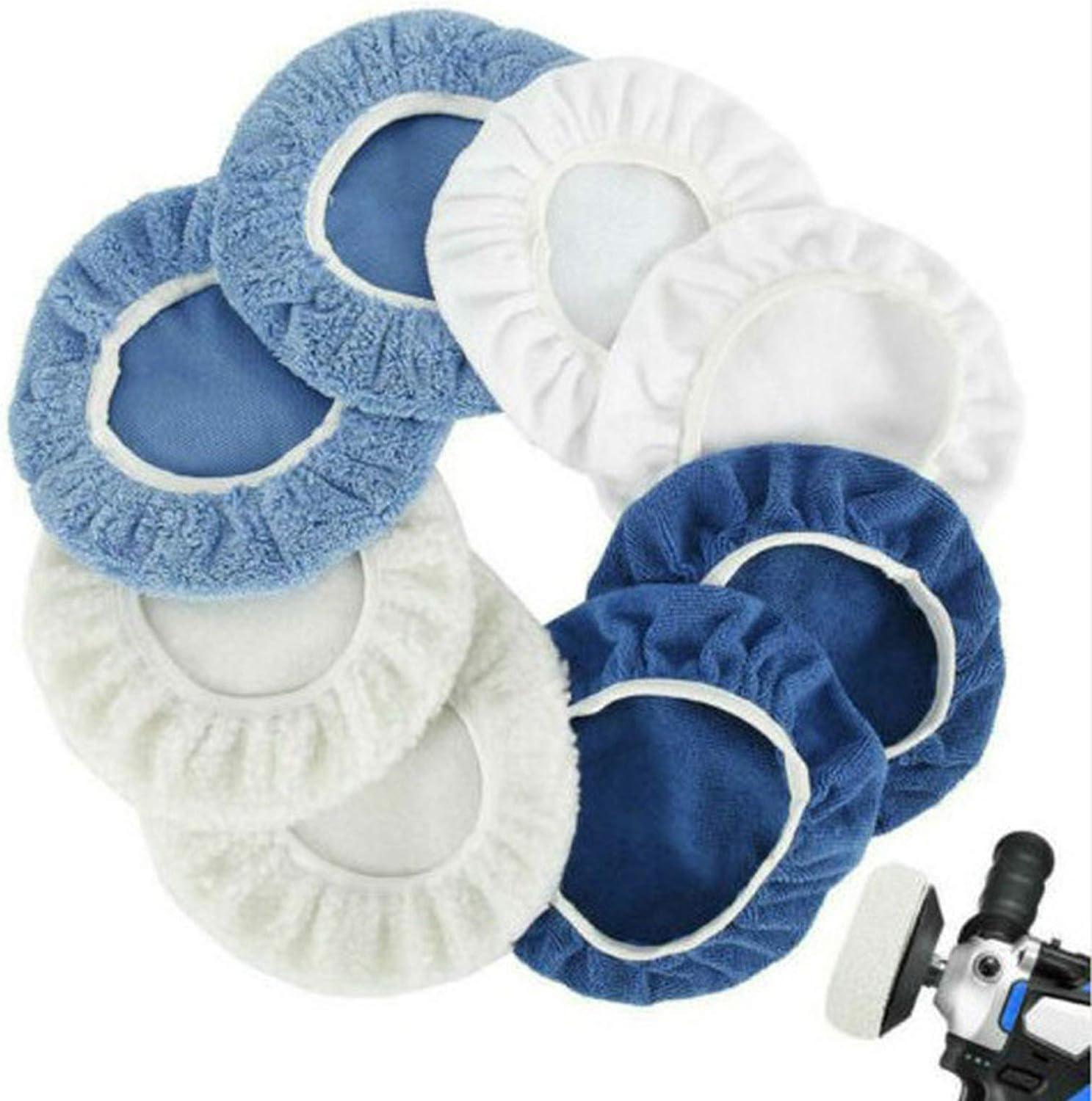 8 miếng đánh bóng mui xe, mũ đánh bóng mui xe, miếng đánh bóng mui xe, được sử dụng để đánh bóng kính, đánh bóng sàn, làm sạch