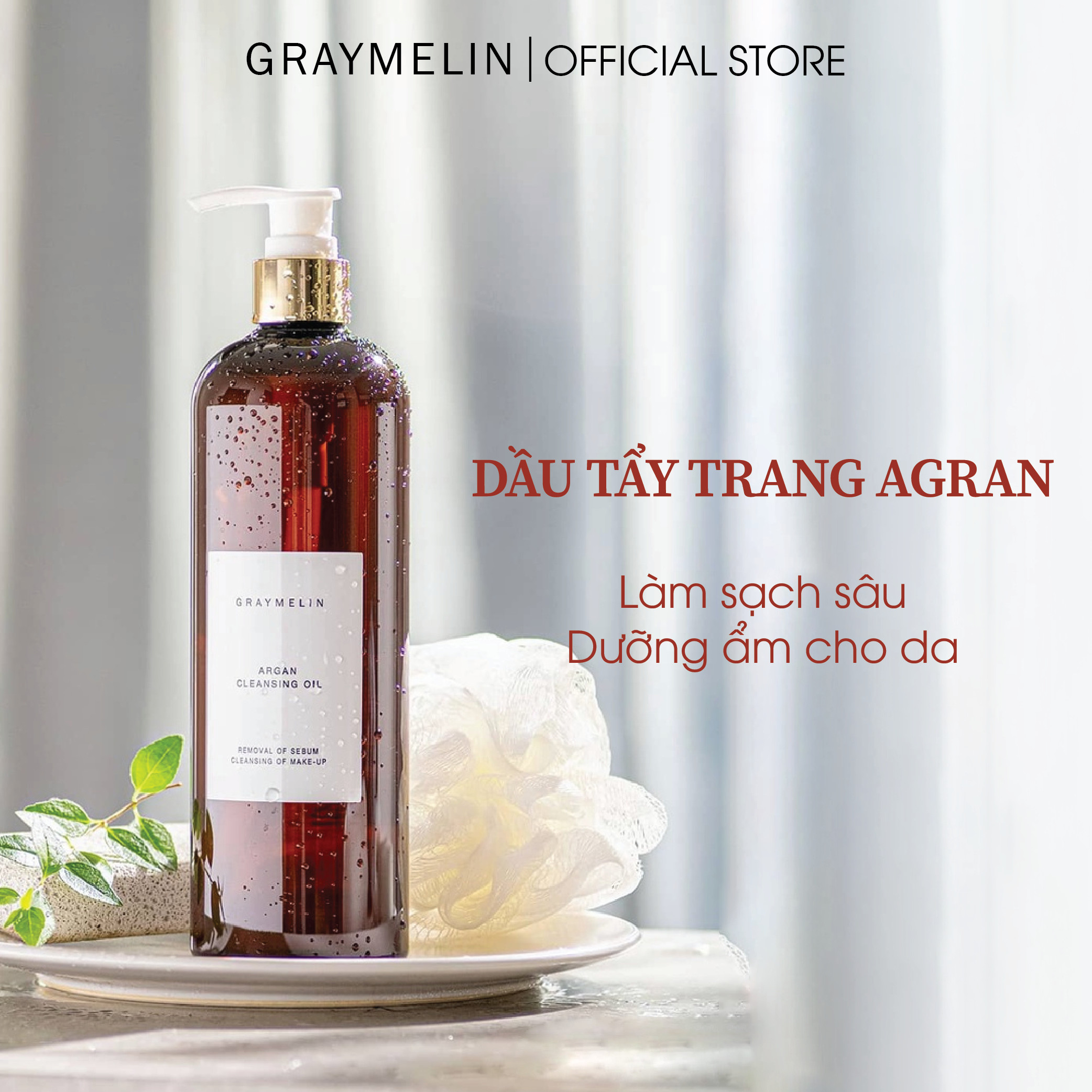 Dầu tẩy trang GRAYMELIN ARGAN CLEANSING OIL 400ml