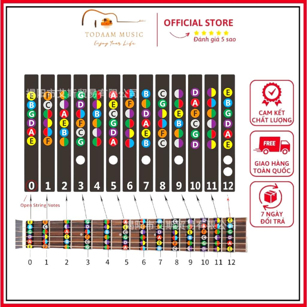 Miếng Dán Nốt Nhạc Guitar, Giúp Học Scale Pentatonic nhanh hơn rất nhiều