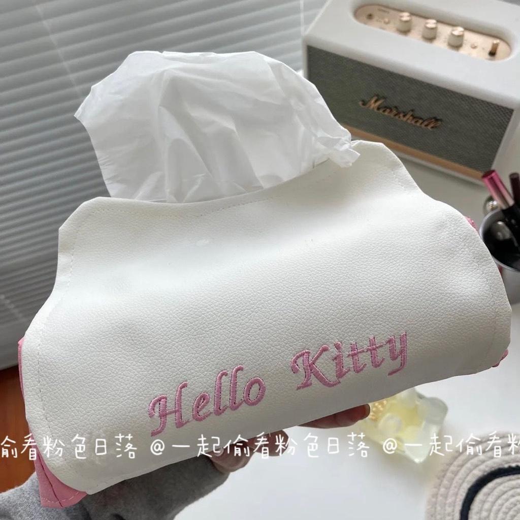 Hộp Đựng Khăn Giấy Hình Hello Kitty Dễ Thương