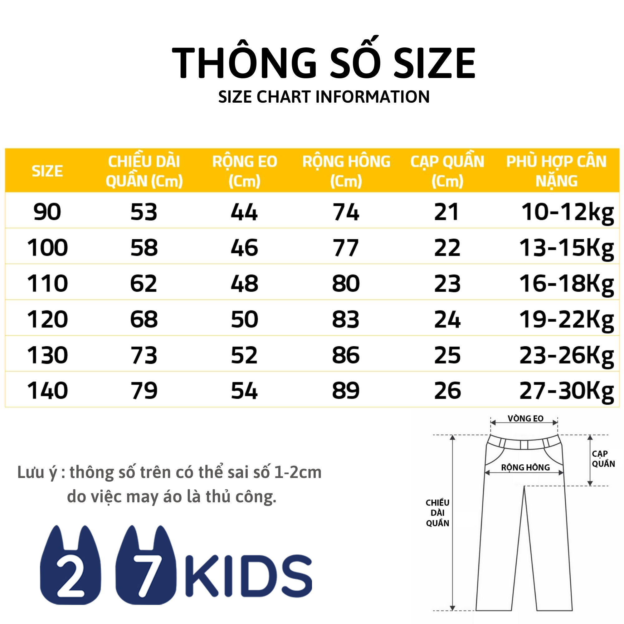 Quần bé gái 27KIDS 27Home quần thun họa tiết hoa quả dễ thương P304