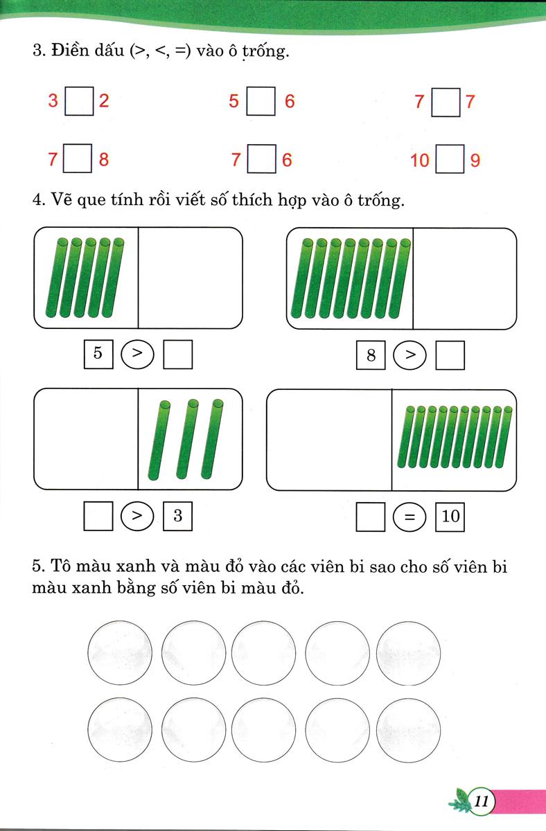 Bài Tập Phát Triển Tư Duy Sáng Tạo Môn Toán Lớp 1 (Biên Soạn Theo Chương Trình Sách Giáo Khoa Mới)