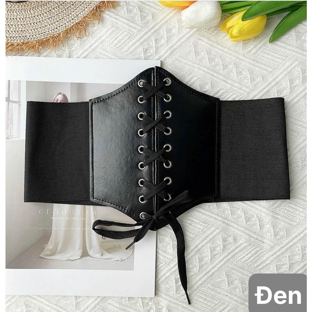 Nịt bụng CORSET bản to Nịt bụng Gothic thu nhỏ vòng eo tạo điểm nhấn có bigsize