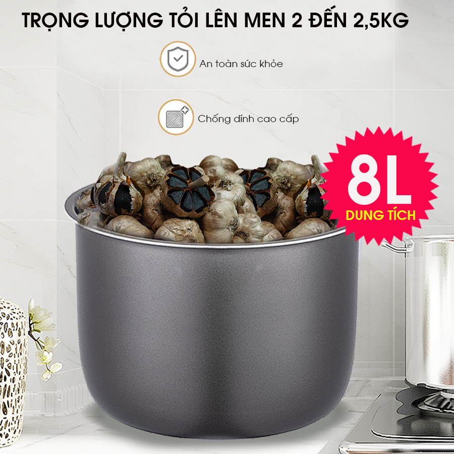 Máy làm tỏi đen FUKI FK-920 loại 8L (Vàng Gold) - Hàng Chính Hãng