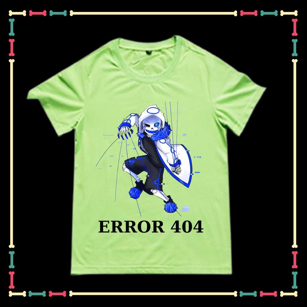 Áo thun Error 404 Sans Undertale xịn xò đủ màu đủ size cho bé trai bé gái