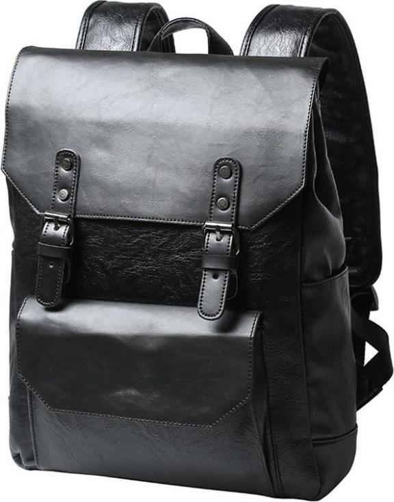 Men's Crazy Horse Leather Backpack Retro student Bag