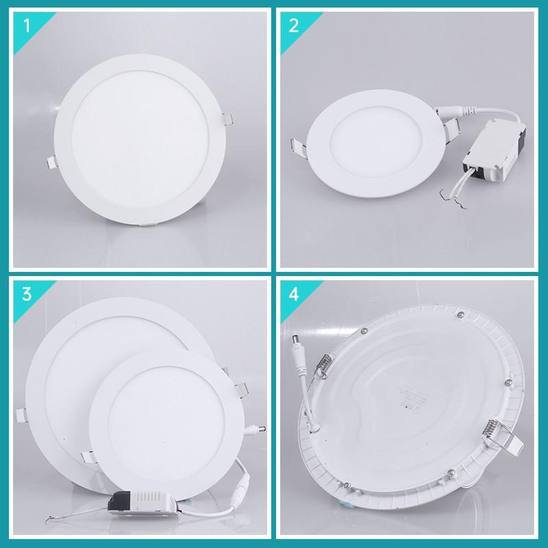 Đèn LED âm trần siêu mỏng 3W 6W 9W 12W 15W 18W tùy chọn tiện lợi