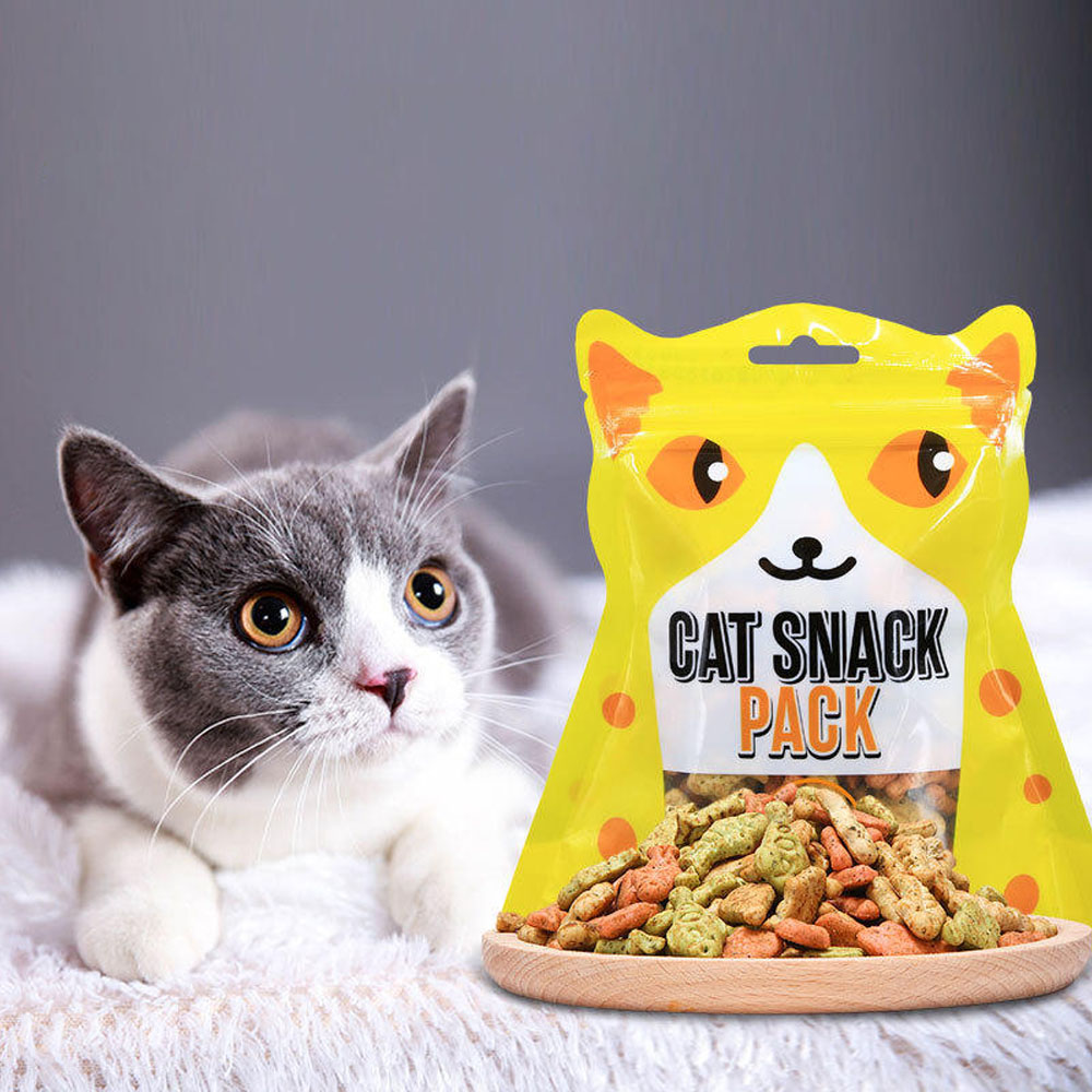 Bánh Thưởng Cho Mèo Viên Hình Con Cá Cat Snack Pack Yaho 80g