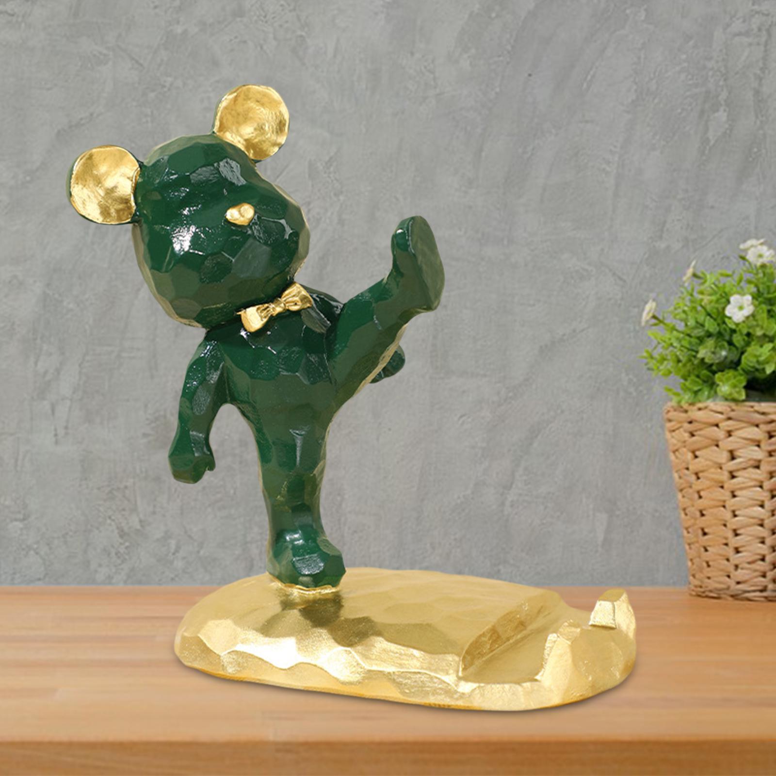 Universal Bear Sculpture Mobile Phone Stand Home Desk